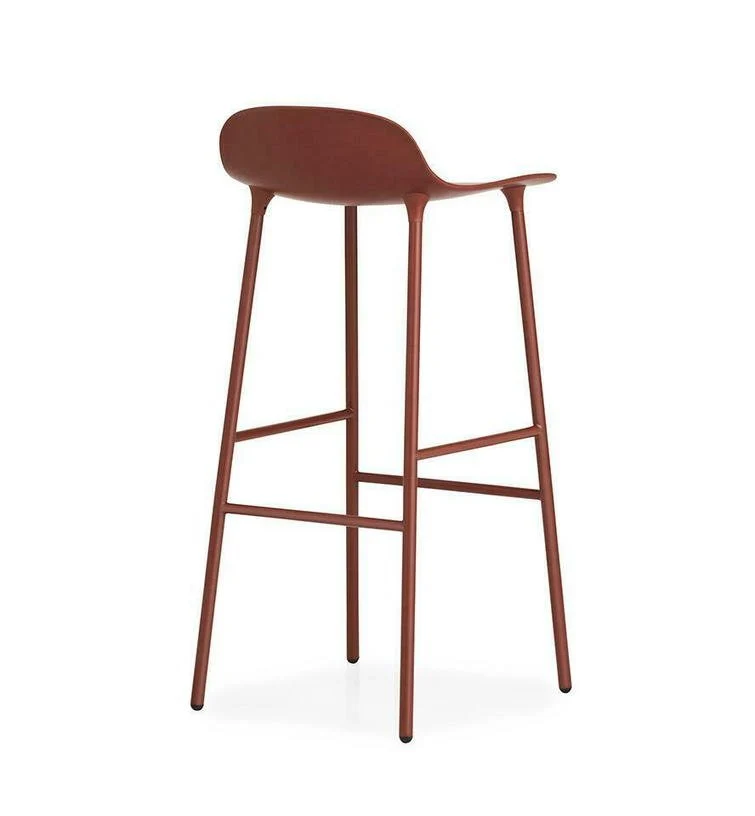 Tabouret de bar en acier et pp rouge 75 cm Form - Normann Copenhagen