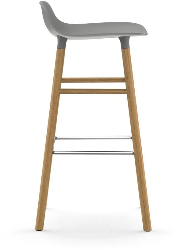 Tabouret de bar en chêne naturel et pp gris 75 cm Form - Normann Copenhagen
