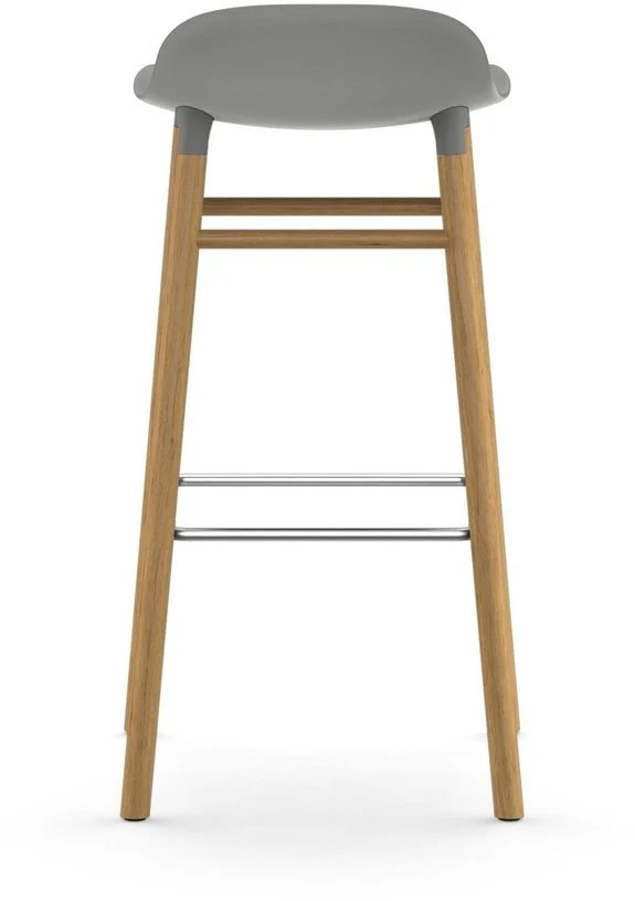 Tabouret de bar en chêne naturel et pp gris 75 cm Form - Normann Copenhagen