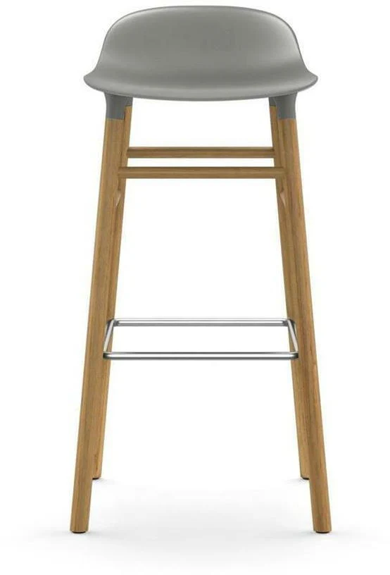 Tabouret de bar en chêne naturel et pp gris 75 cm Form - Normann Copenhagen