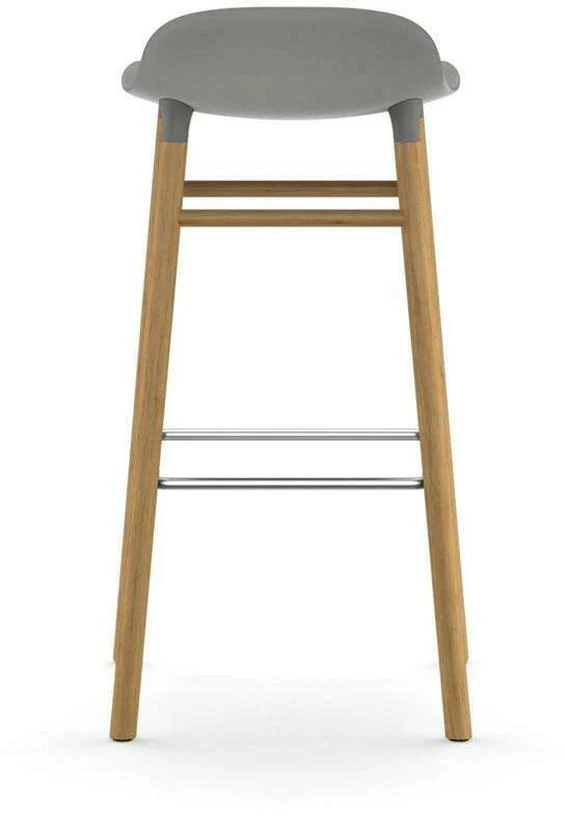 Tabouret de bar en chêne naturel et pp gris 75 cm Form - Normann Copenhagen