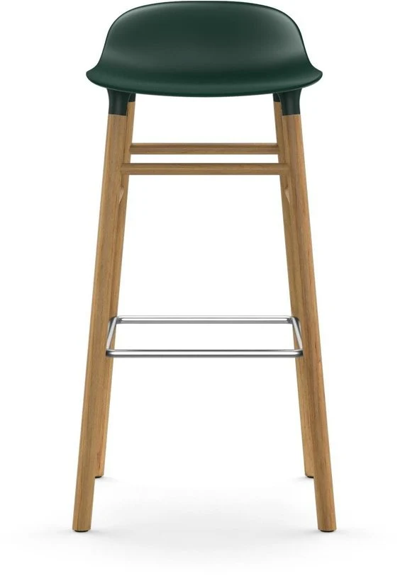 Tabouret de bar en chêne naturel et pp vert 75 cm Form - Normann Copenhagen