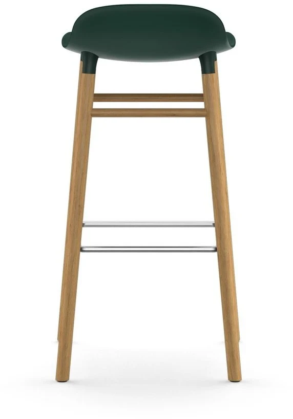 Tabouret de bar en chêne naturel et pp vert 75 cm Form - Normann Copenhagen