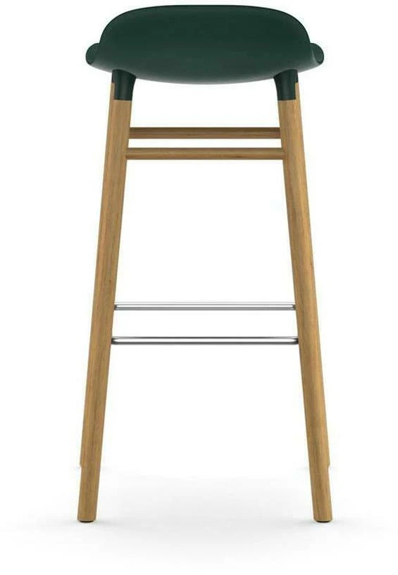 Tabouret de bar en chêne naturel et pp vert 75 cm Form - Normann Copenhagen