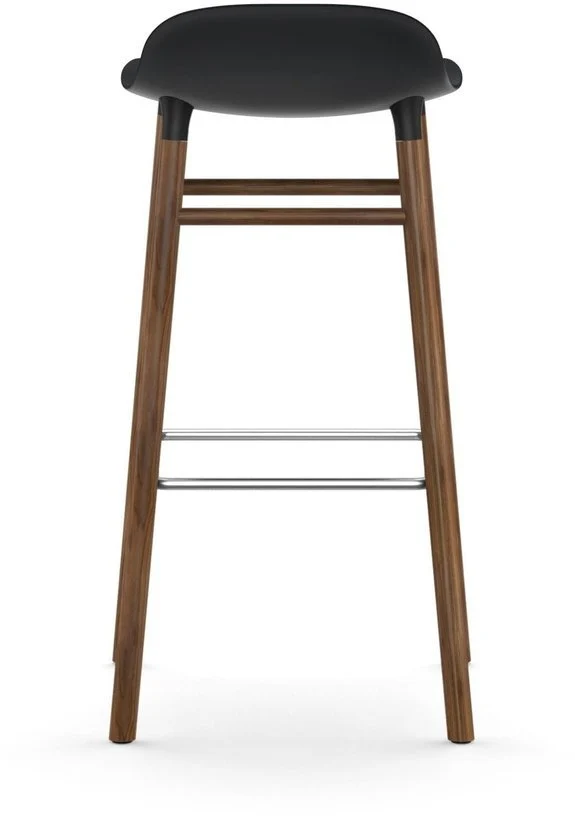 Tabouret de bar en noyer naturel et pp noir 75 cm Form - Normann Copenhagen