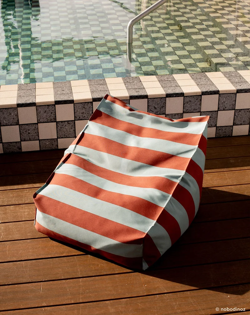Nobodinoz Outdoor Sitzsack-Sessel Vibes Kindergrösse Lime Kacheln