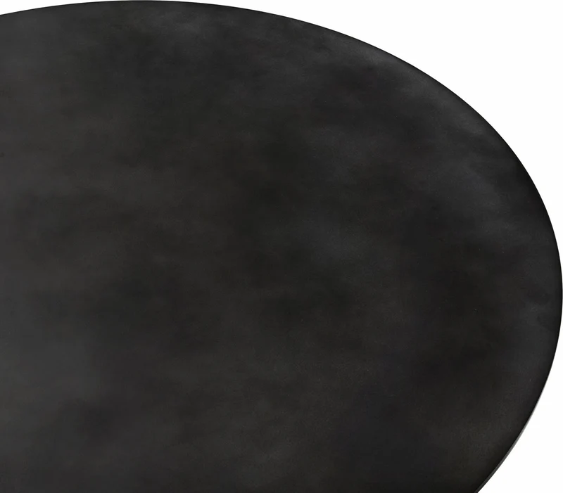 Table à manger ronde en acier noir minuit Epic - Gubi