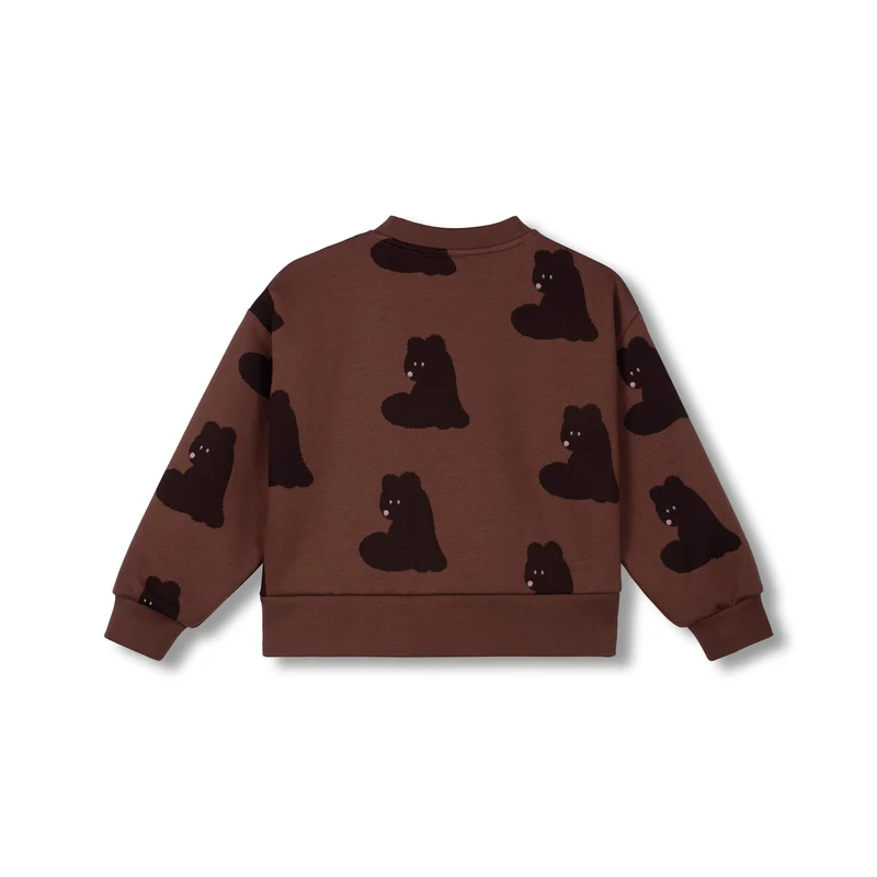 RUSTY BEAR SWEATER COTTON COCOA