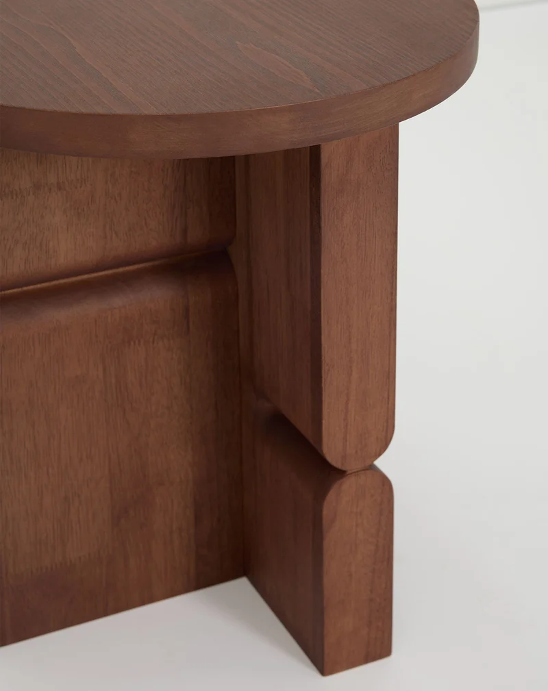 Nobodinoz Noon Hocker und Beistelltisch gebeiztes Holz