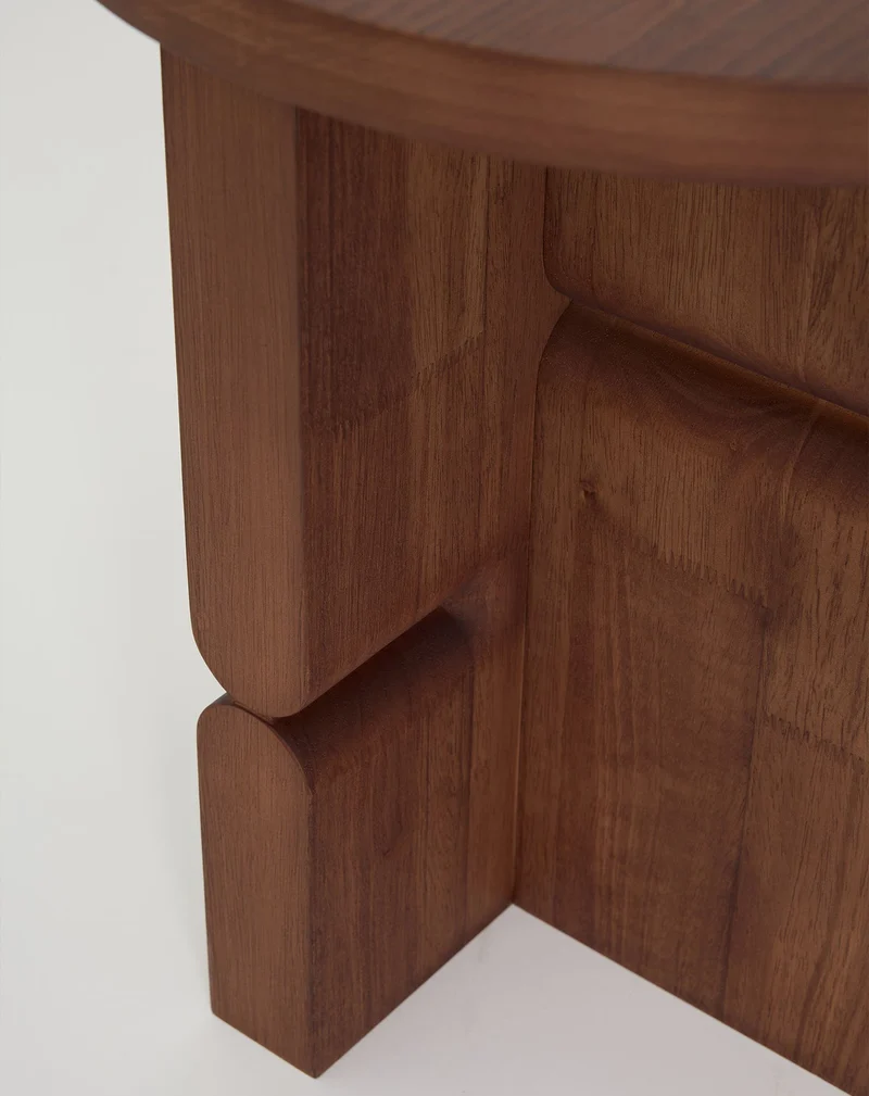 Nobodinoz Noon Hocker und Beistelltisch gebeiztes Holz