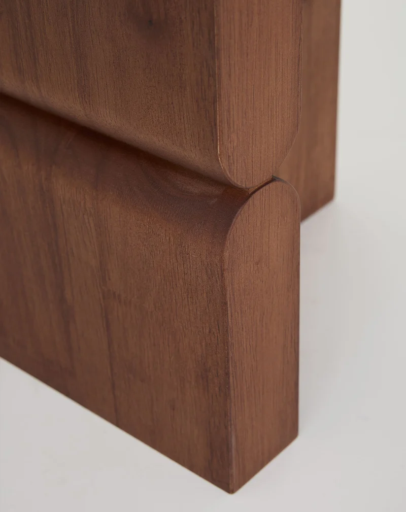 Nobodinoz Noon Hocker und Beistelltisch gebeiztes Holz