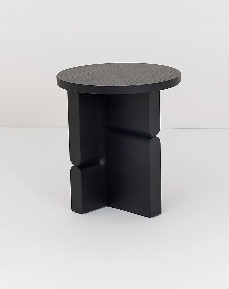 Nobodinoz Noon Hocker und Beistelltisch farbiges Holz Variante 0742
