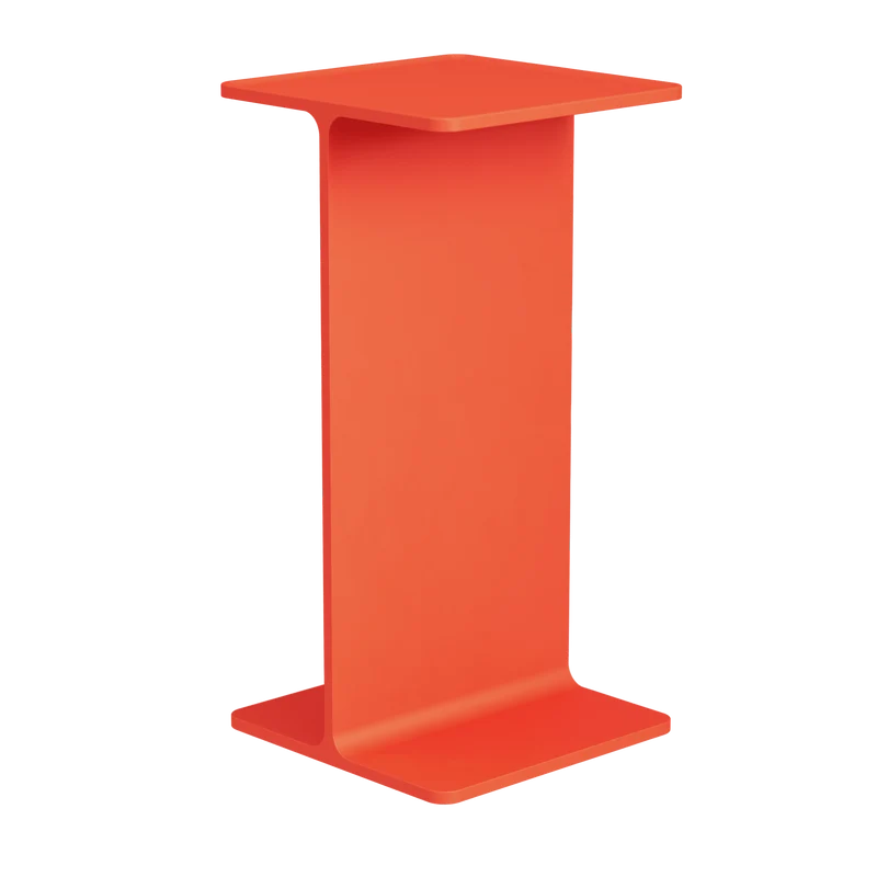 Pedestal en aluminium orange 15x30cm Museum - String furniture