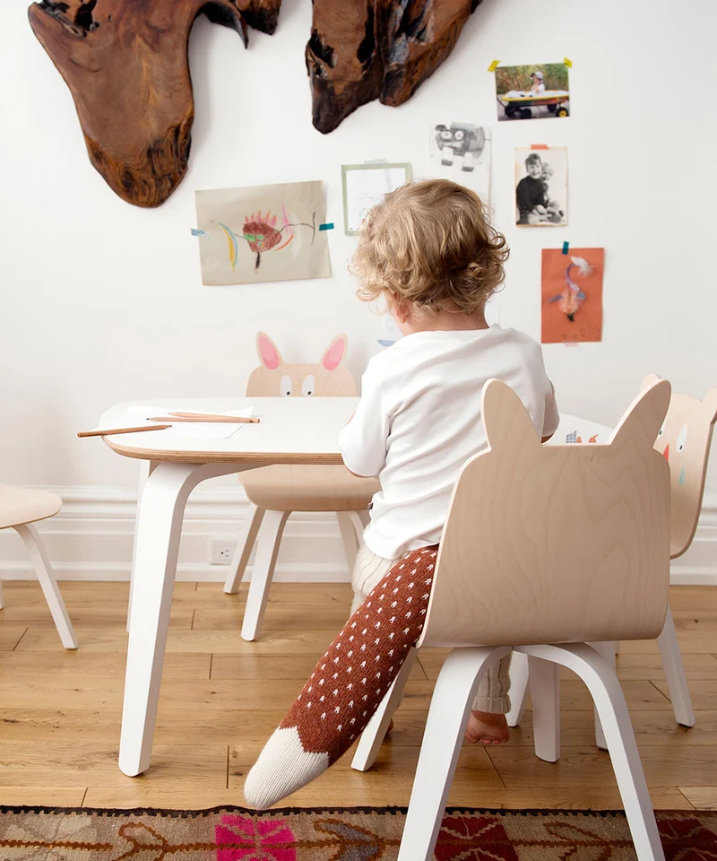Oeuf NYC Bunny Kinderstuhl (Set of 2), Birke