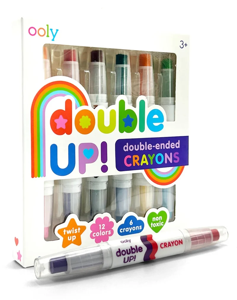 6 DOUBLE-ENDED TWIST UP CRAYONS (3 YEARS+)
