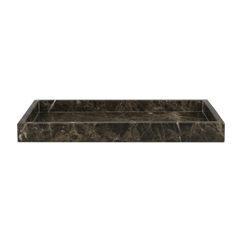 Plateau décoratif en marbre marron Marble - Mette Ditmer
