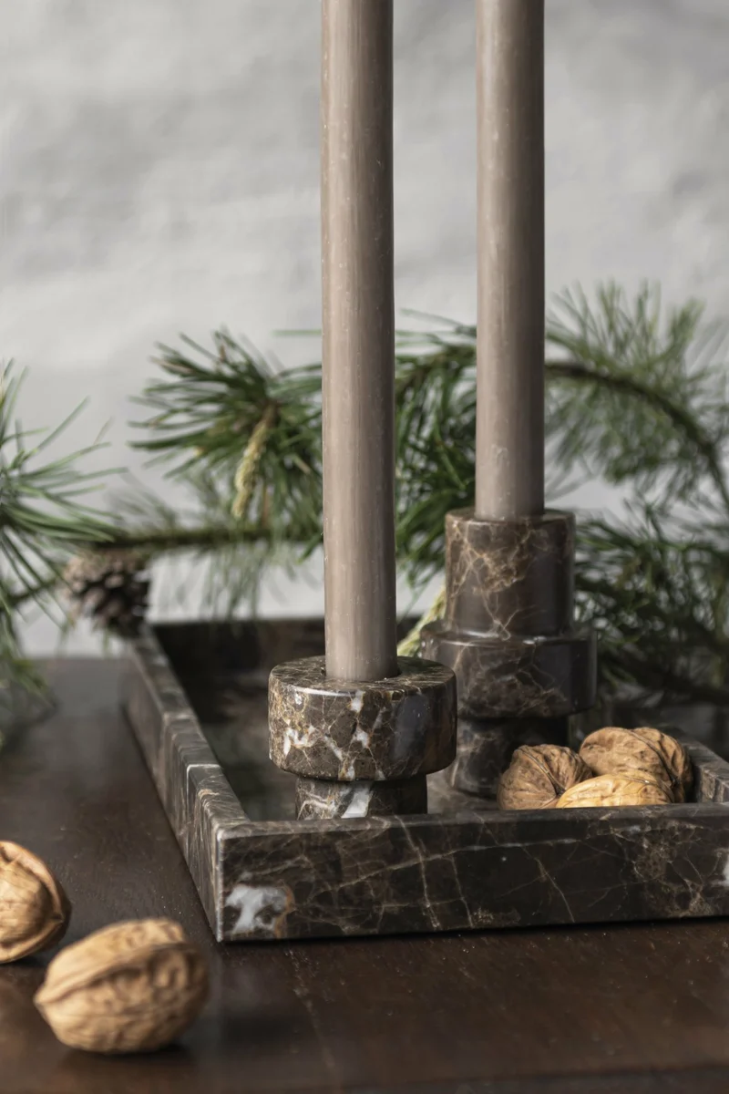 Plateau décoratif en marbre marron Marble - Mette Ditmer