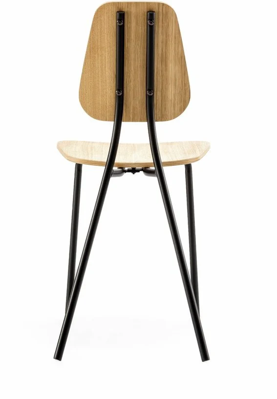 Chaise en chêne plaqué naturel Hoya - Emko