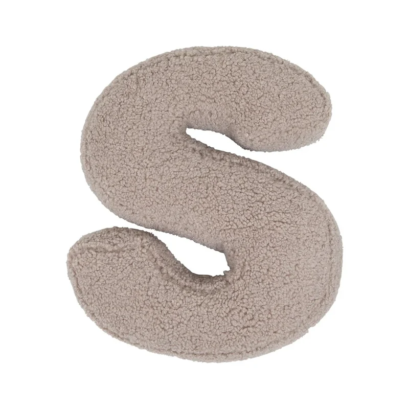 Betty's Home Buchstabenkissen S Mocha Bouclé