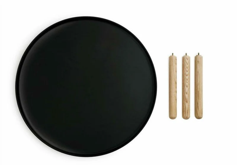 Table d'appoint noir et frêne L Tablo noir - Normann Copenhagen