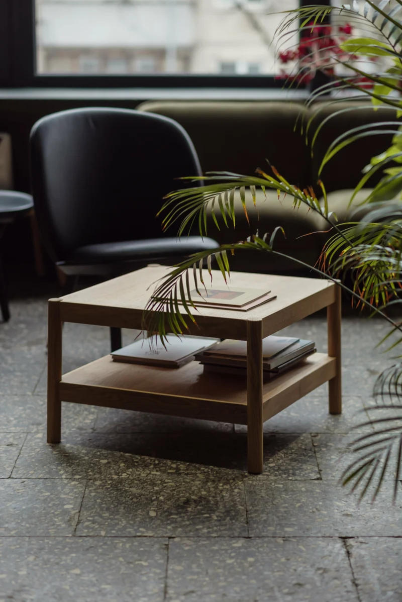 Table basse en chêne naturel 63x63 cm Citizen - Emko