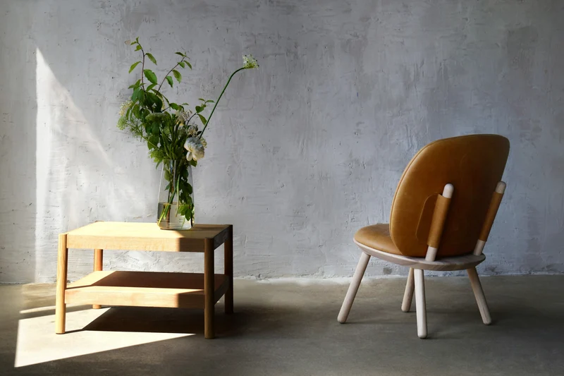 Table basse en chêne naturel 63x63 cm Citizen - Emko