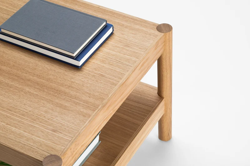 Table basse en chêne naturel 63x63 cm Citizen - Emko