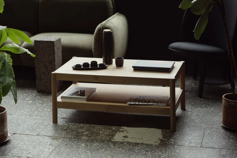 Table basse en chêne naturel 93x53 cm Citizen - Emko