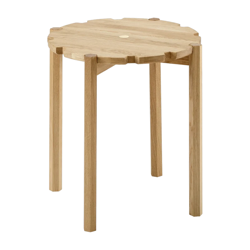 Table d'appoint en chêne naturel 50 cm Pinion - Emko