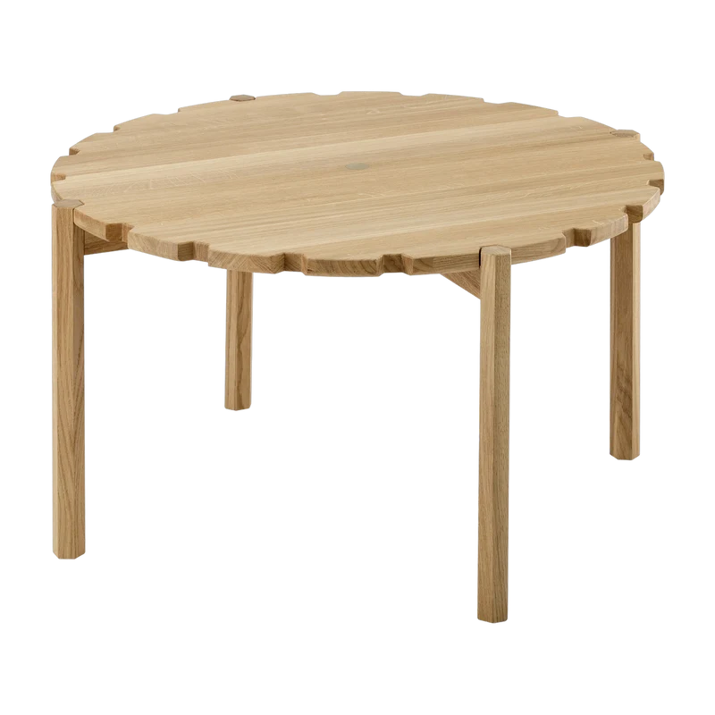 Table basse en chêne naturel 80 cm Pinion - Emko