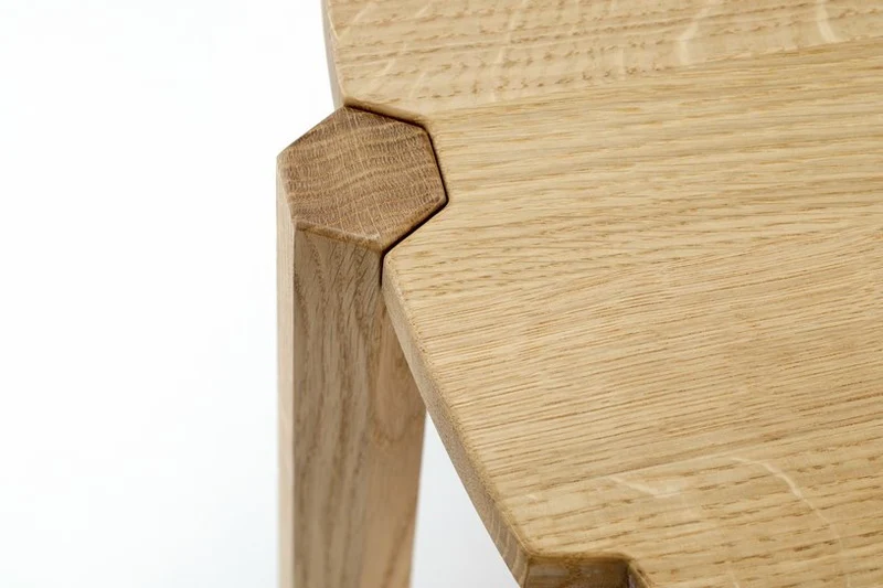 Table basse en chêne naturel 80 cm Pinion - Emko