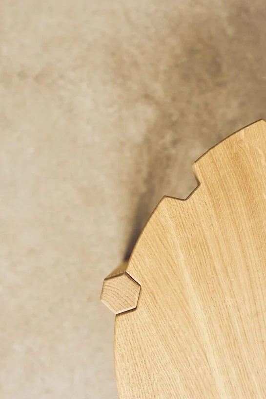 Table basse en chêne naturel 80 cm Pinion - Emko