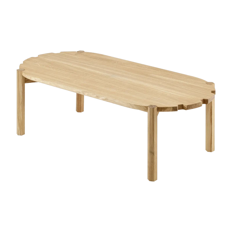 Table basse en chêne naturel 100 cm Pinion - Emko