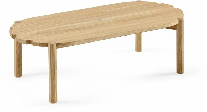 Table basse en chêne naturel 100 cm Pinion - Emko