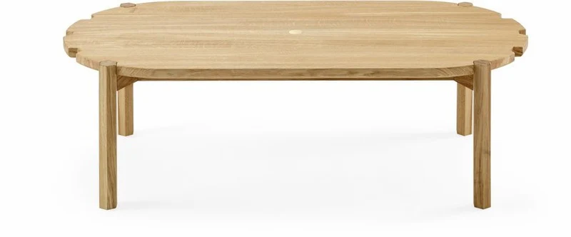 Table basse en chêne naturel 100 cm Pinion - Emko