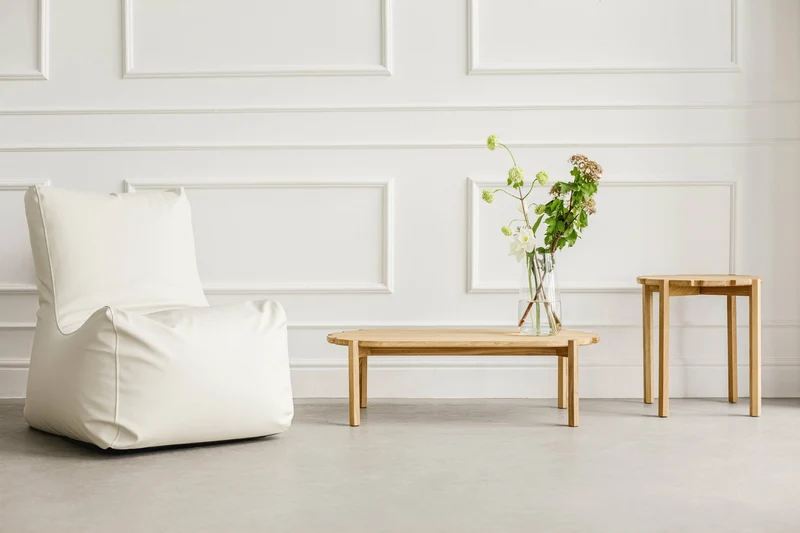 Table basse en chêne naturel 100 cm Pinion - Emko