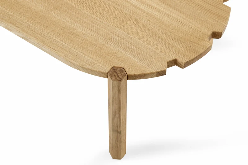 Table basse en chêne naturel 100 cm Pinion - Emko