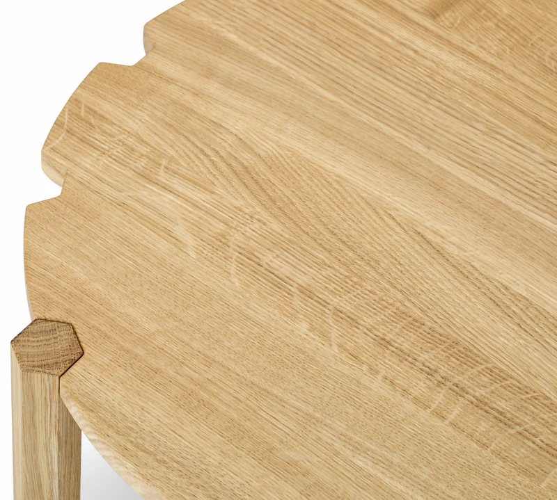 Table basse en chêne naturel 100 cm Pinion - Emko
