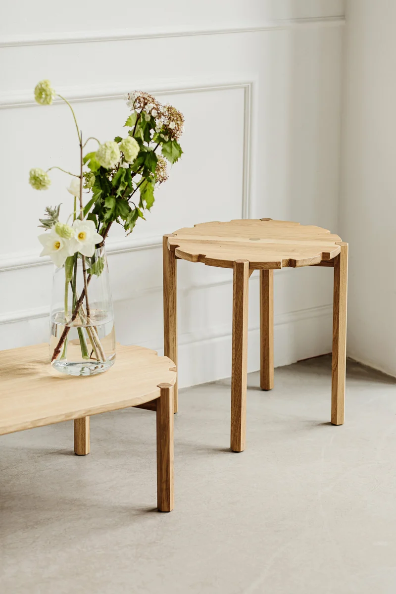 Table basse en chêne naturel 100 cm Pinion - Emko