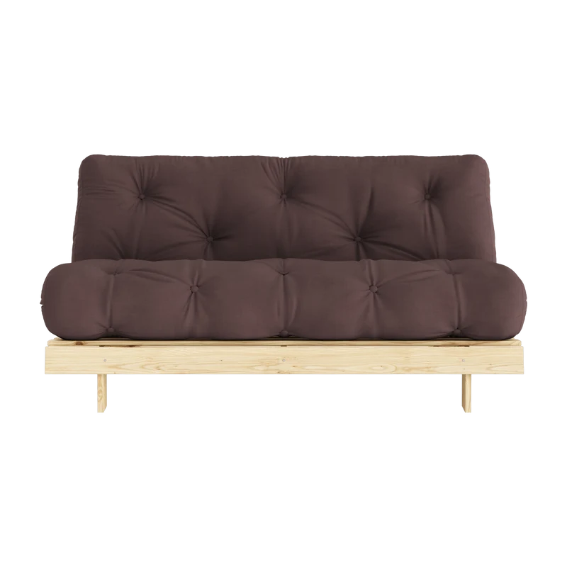 Canapé-lit marron en pin massif Roots 160 - Karup Design