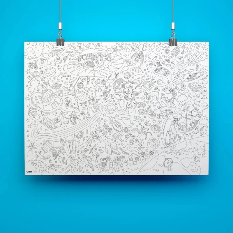 GIANT COLOURING POSTER - COSMOS