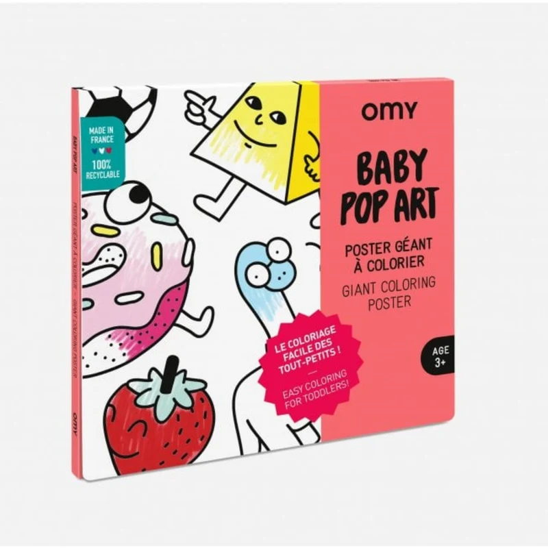 GIANT COLOURING POSTER - BABY POP ART