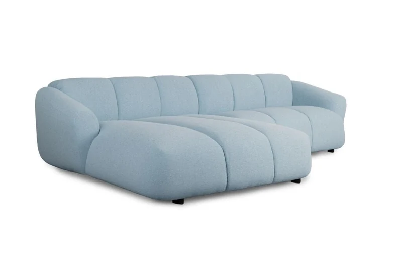Canapé d'angle gauche en tissu bleu clair Bollo - Fest Amsterdam