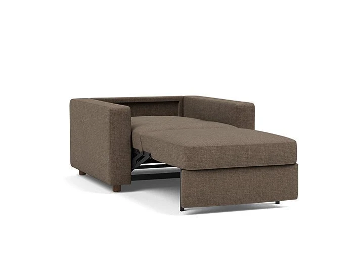 Fauteuil convertible en polyester recyclé brun 127x109x70cm Neah - Innovation Living
