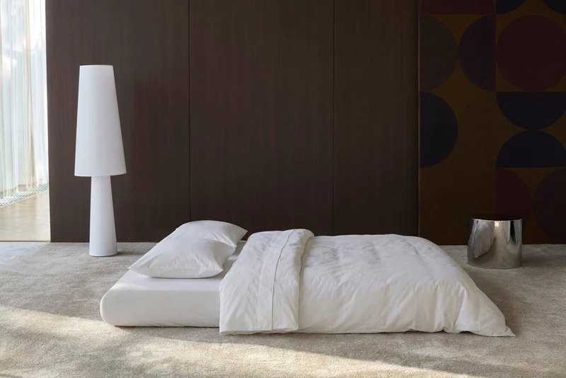 Canapé convertible avec deux coussins ronds en polyester recyclé kaki 200x90x65cm Circlus - Inovation Living