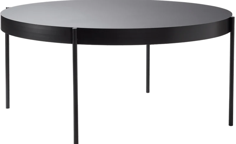 Table en métal et bois noir 160cm Series 430 - Verpan