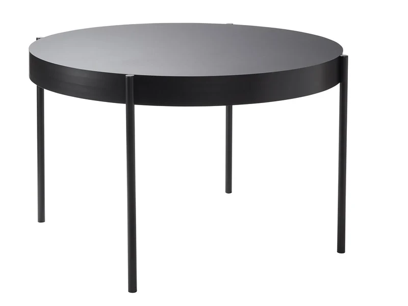 Table en métal et bois noir 120cm Series 430 - Verpan