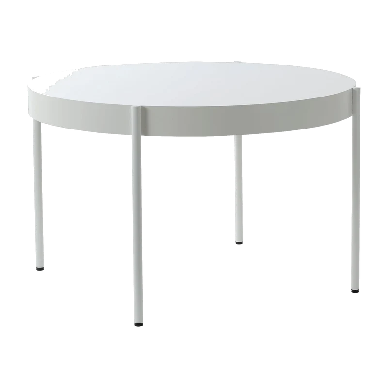Table en métal et bois blanc 120cm Series 430 - Verpan