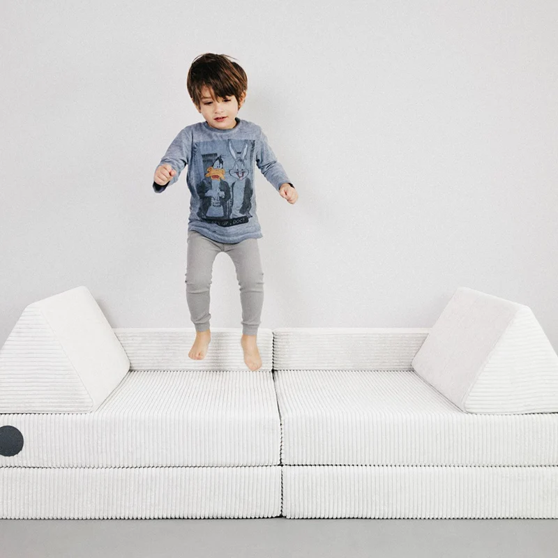 Wonderwuzz Spielsofa 'OH SO SOFY Cord' Cremehontas