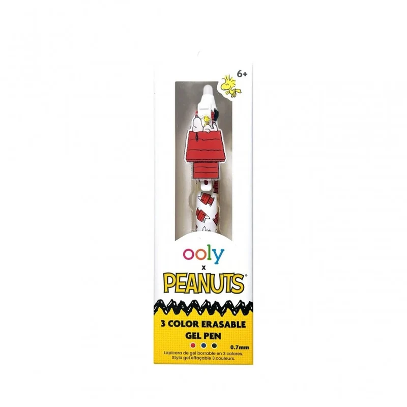 OOLY x PEANUTS 3 COLOUR ERASABLE GEL PEN (6 YEARS+)